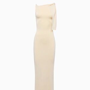 KHY Sueded Stretch Knotted Maxi Dress